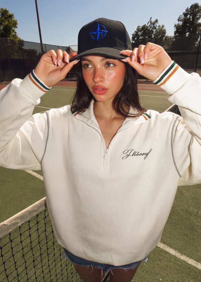 Black X Blue Compass Cap