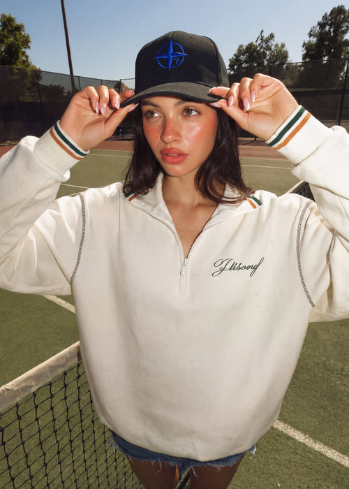 Black X Blue Compass Cap