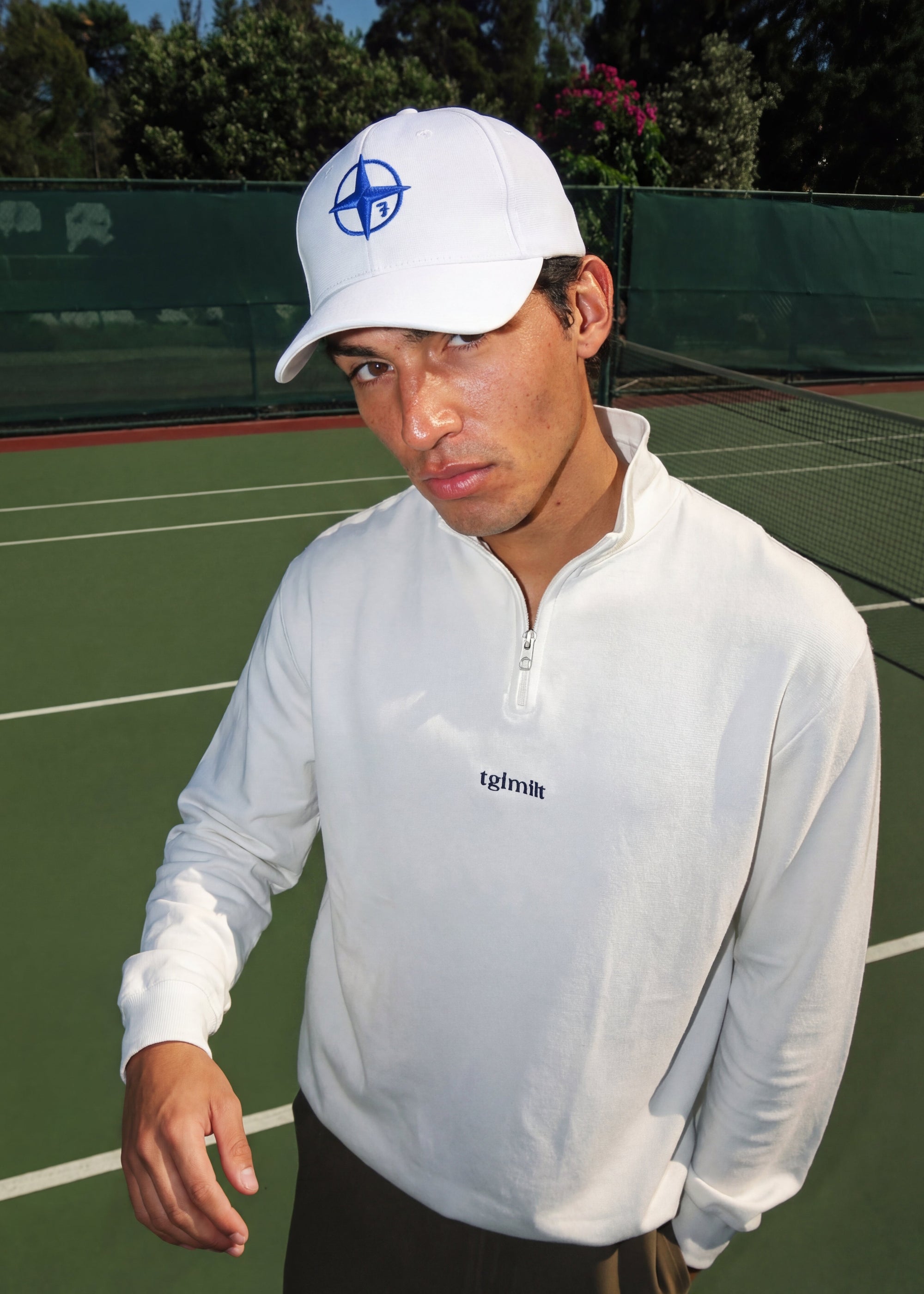 White Compass Cap