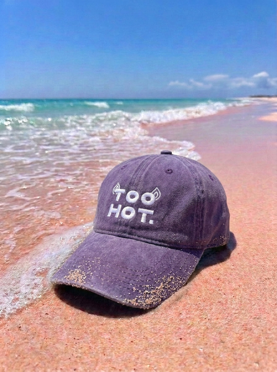 TOO HOT PURPLE WASHED CAP