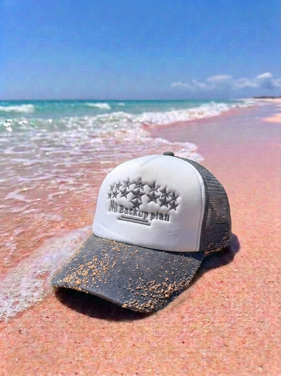 STARS WHITE X GREY NET CAP