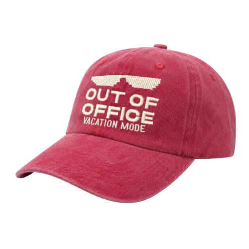 OUT OF OFFICE PINK WASHED CAP