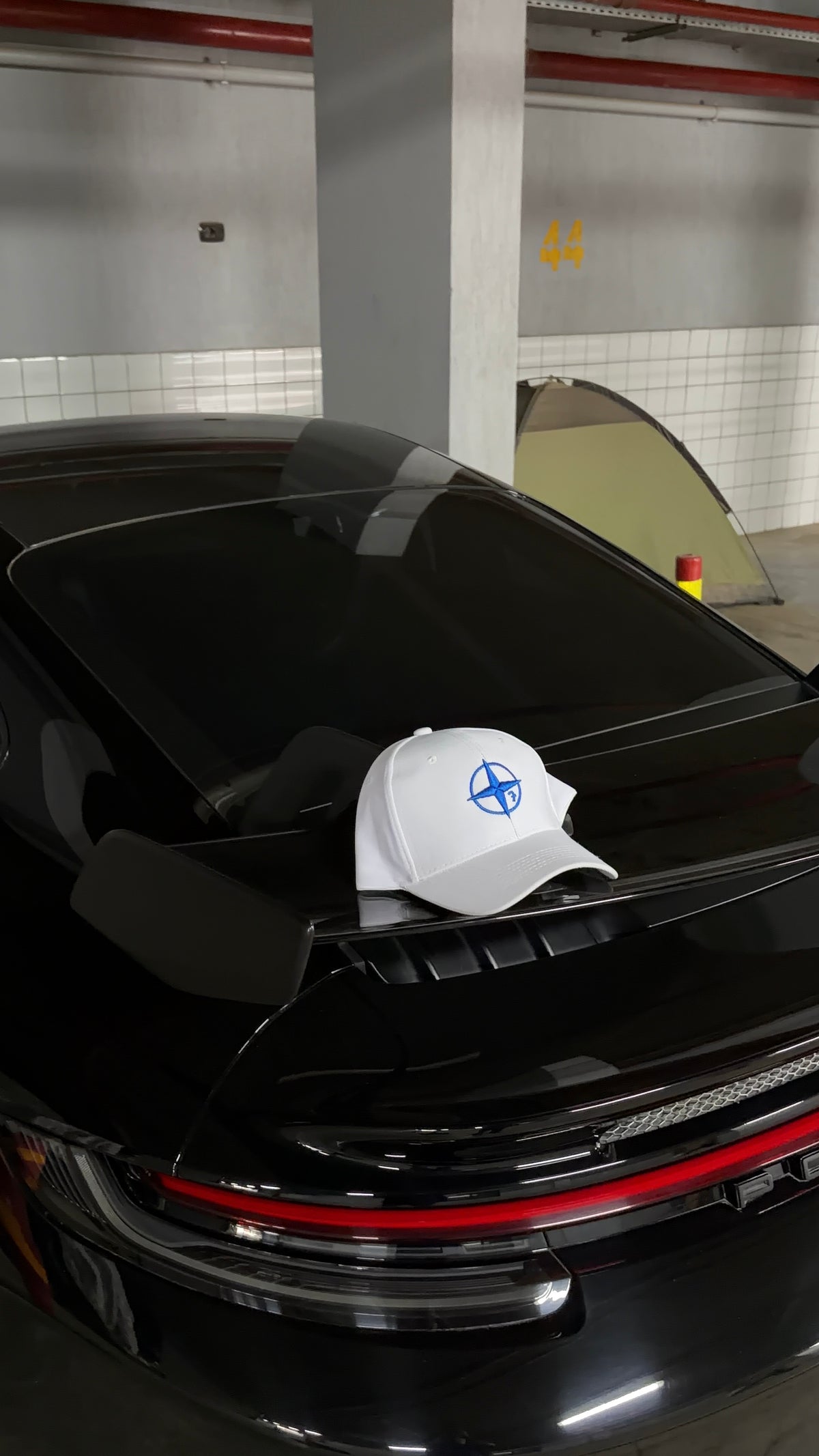 White Compass Cap