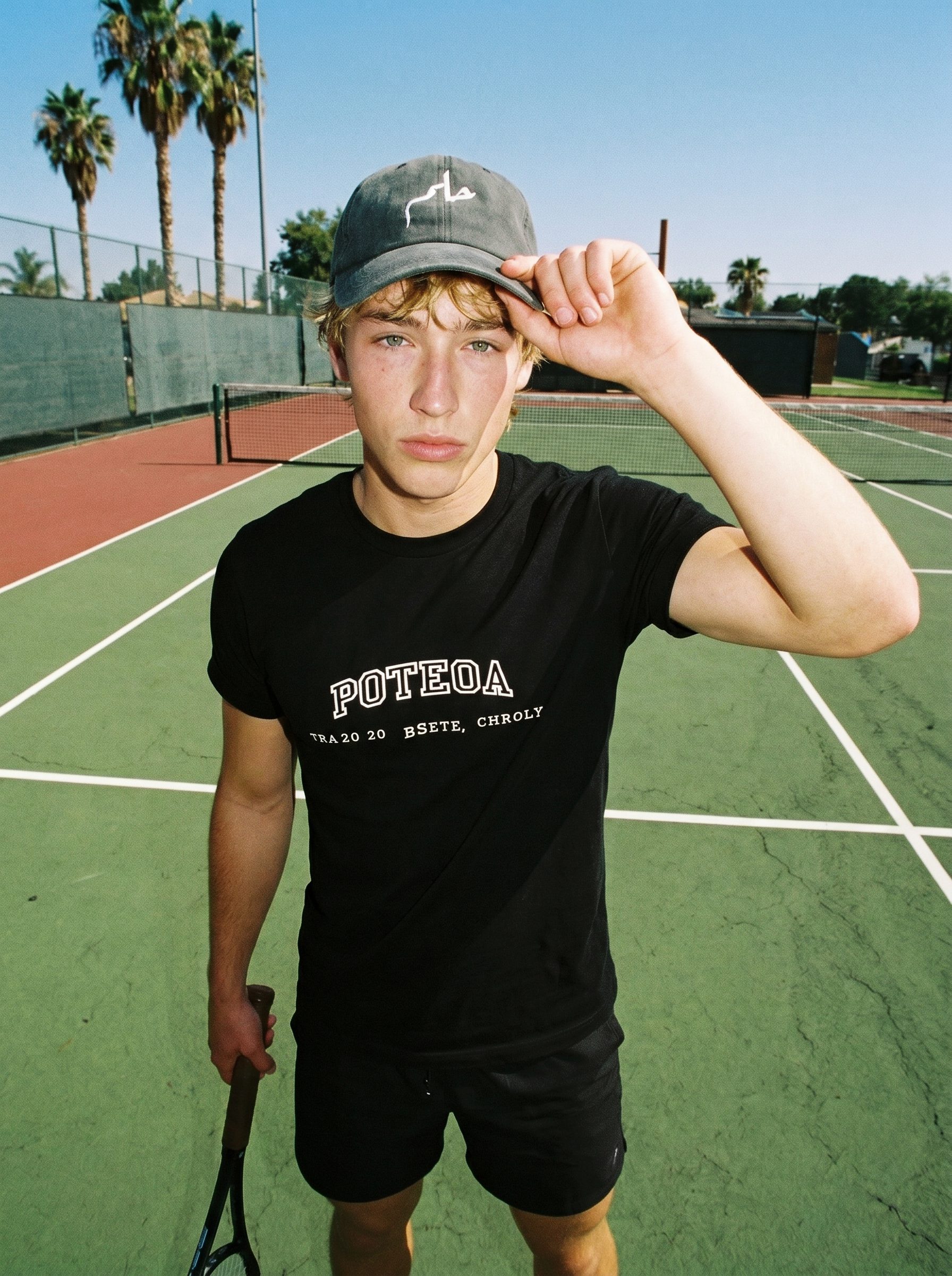 Helm Black Washed Cap