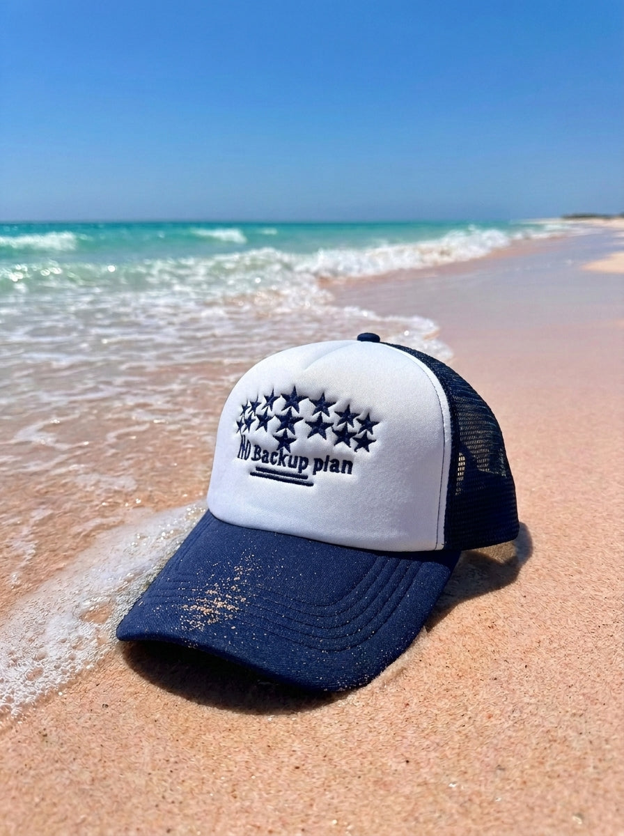 STARS WHITE X NAVY NET CAP