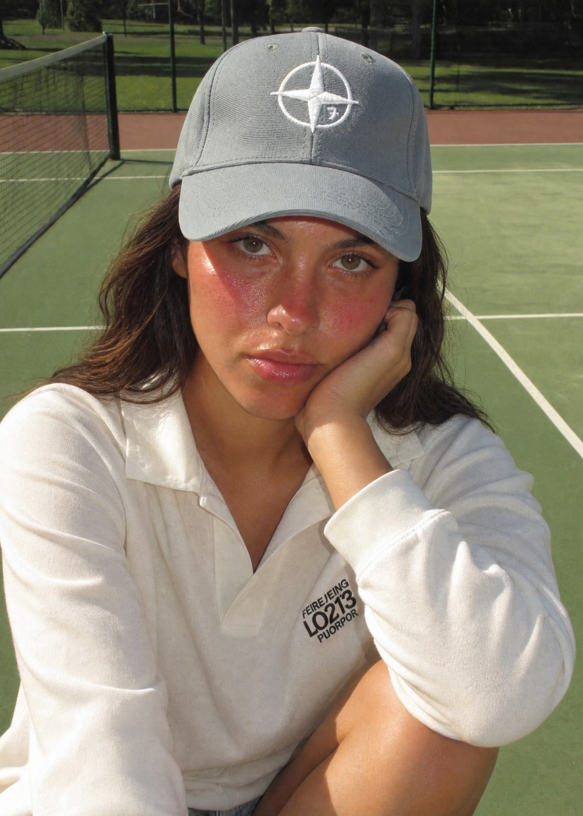 Grey Compass Cap
