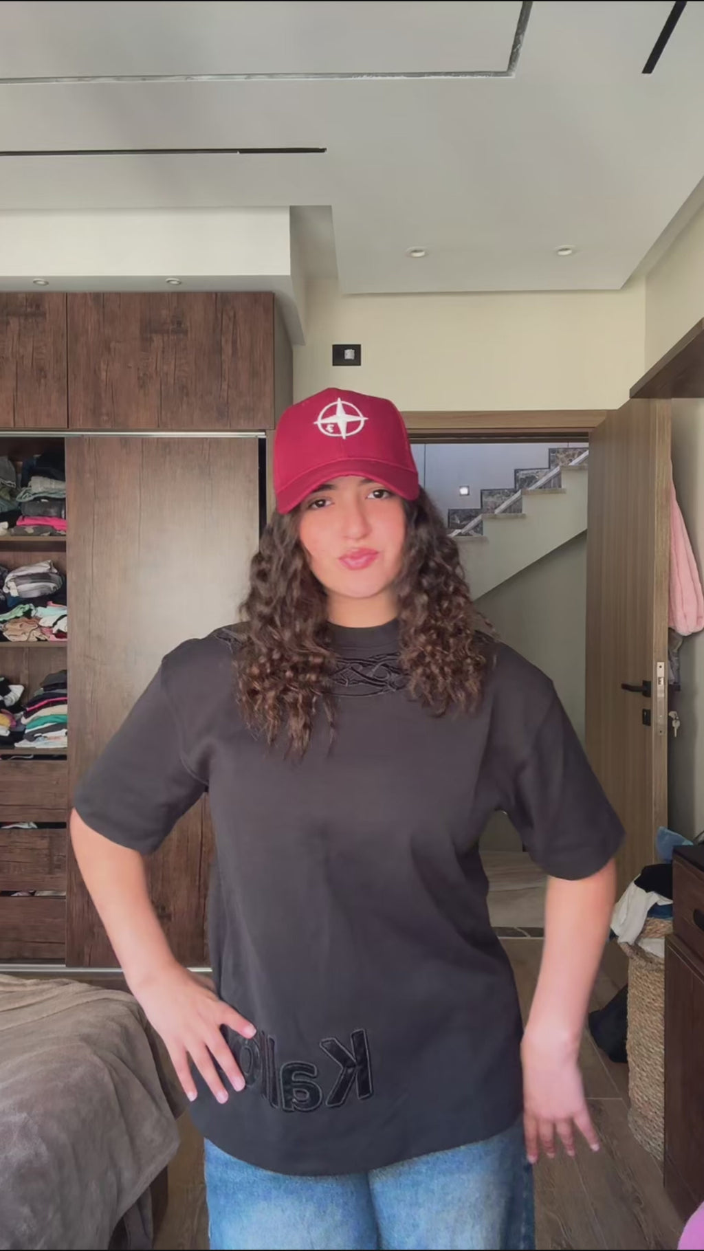 Burgundy Compass Cap