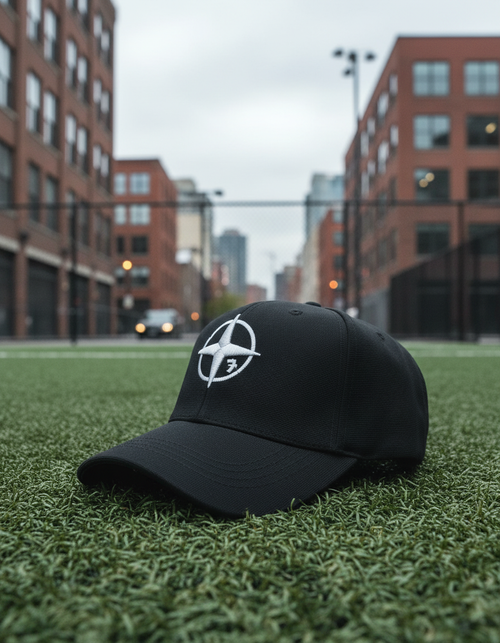 Black X Grey Compass Cap