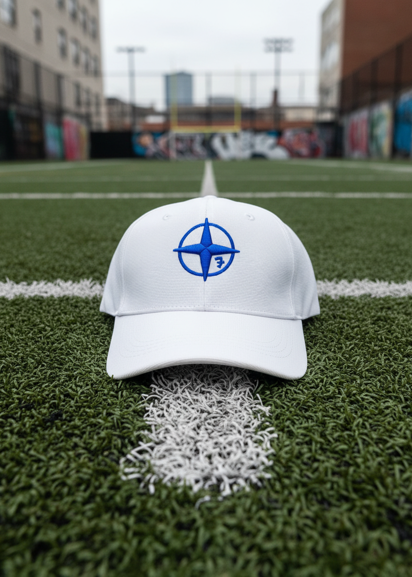 White Compass Cap